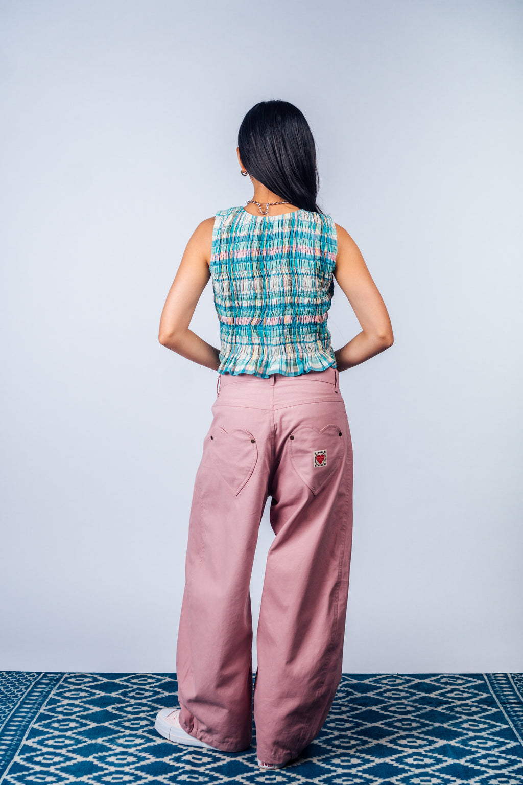 Horseshoe Pants 'Dust Pink Canvas'