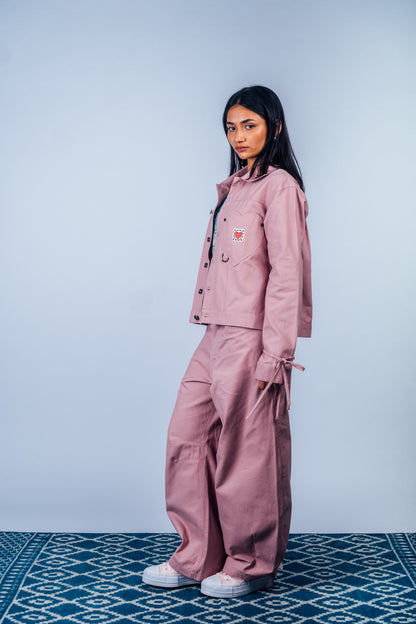Kokoro Work Jacket 'Dust Pink Canvas'