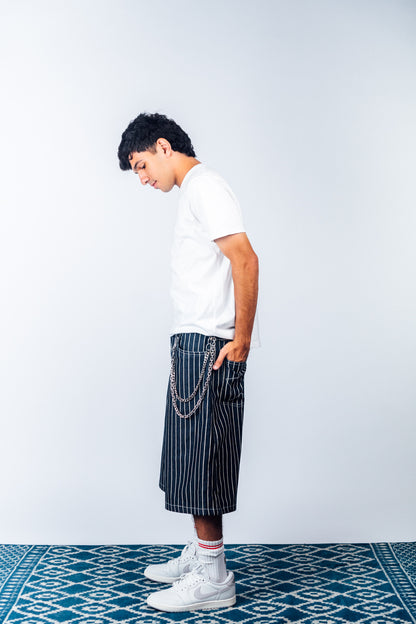 I'm A Star Horseshoe Jorts 'Railroad Stripe'