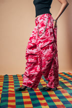 Balloon Cargo Pants 'Pink Camo'