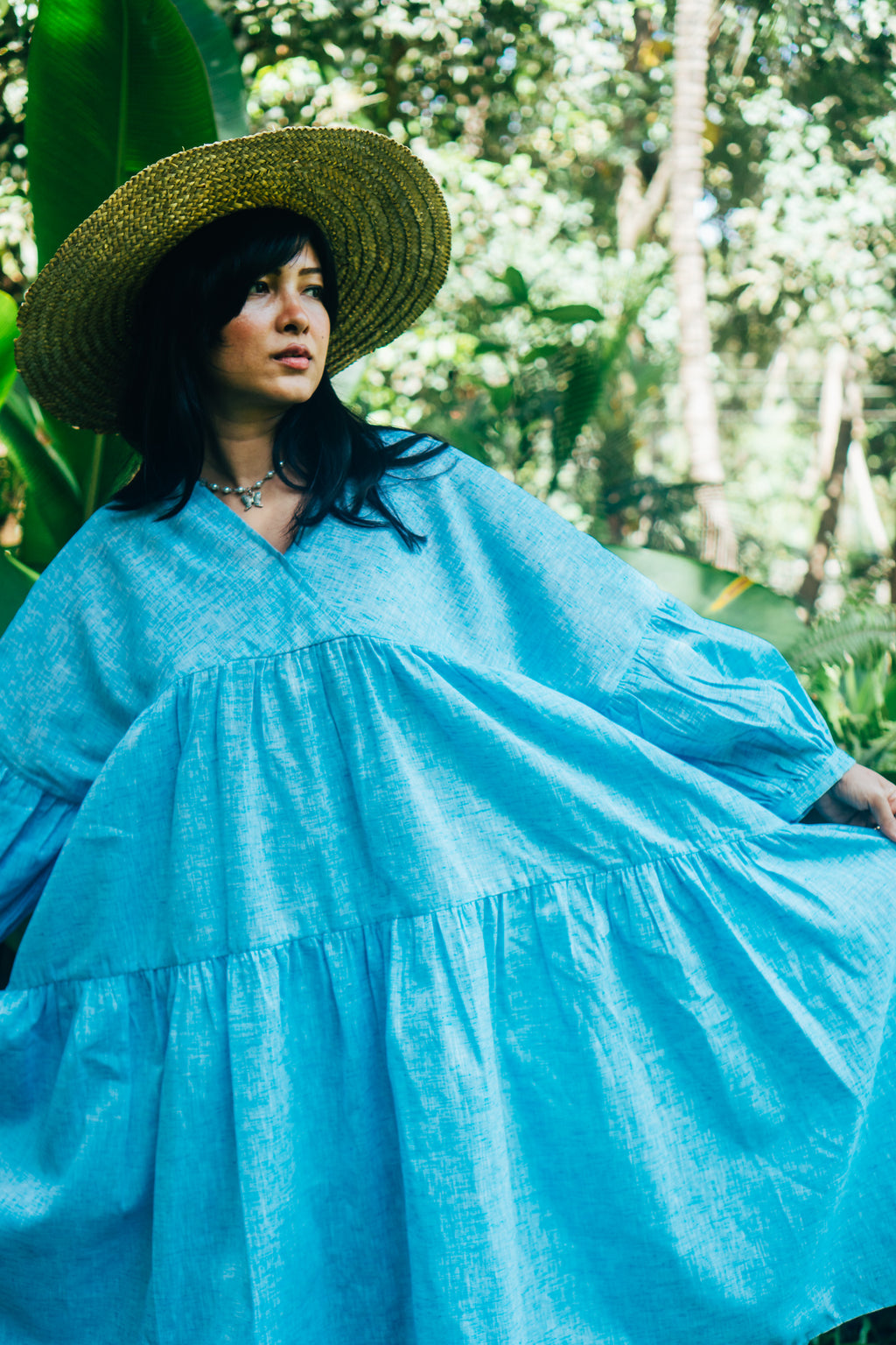 Jasmine Dress 'Light Blue Khadi'