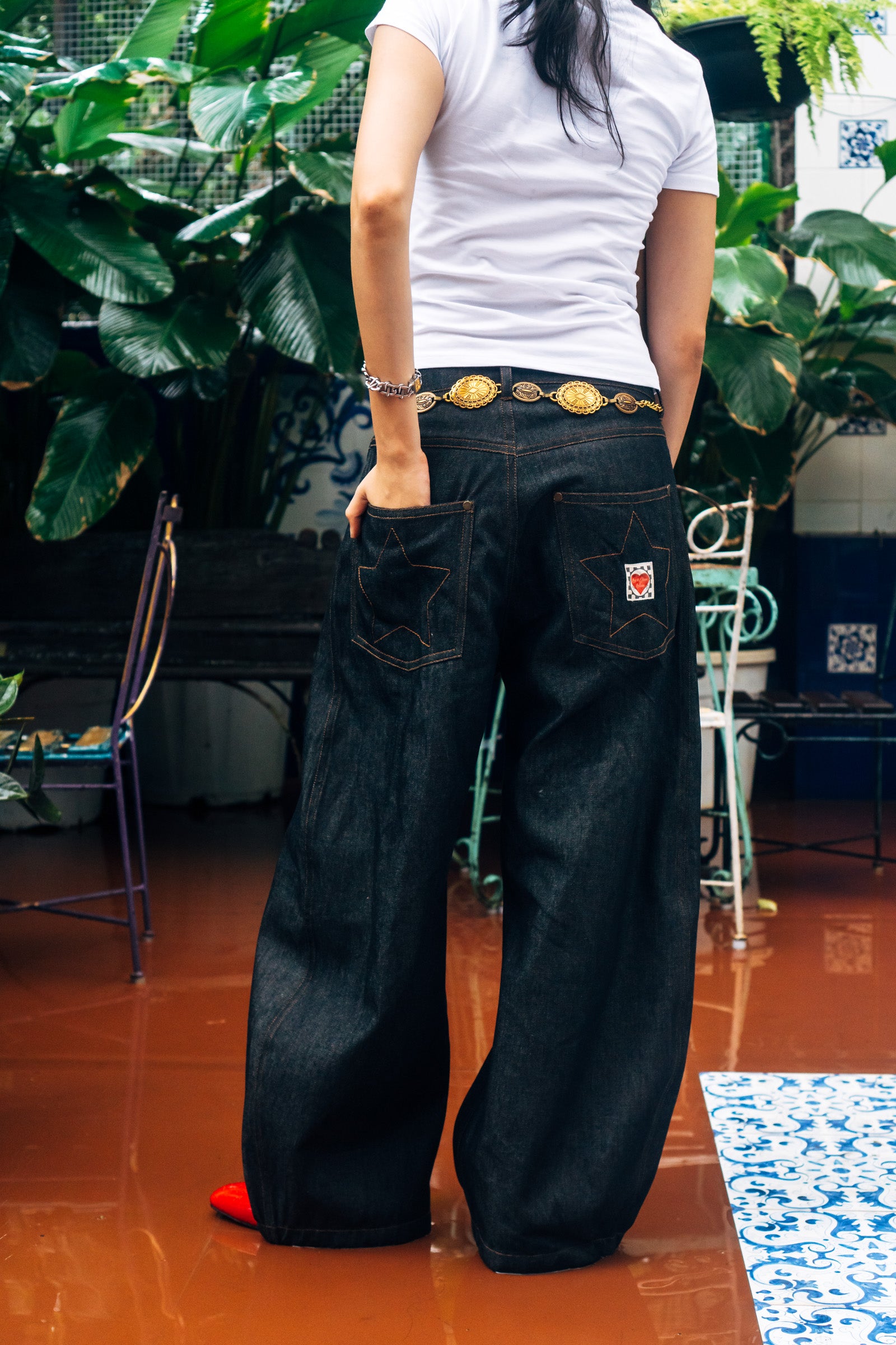 I'm A Star Horseshoe Jeans 'Raw Black'