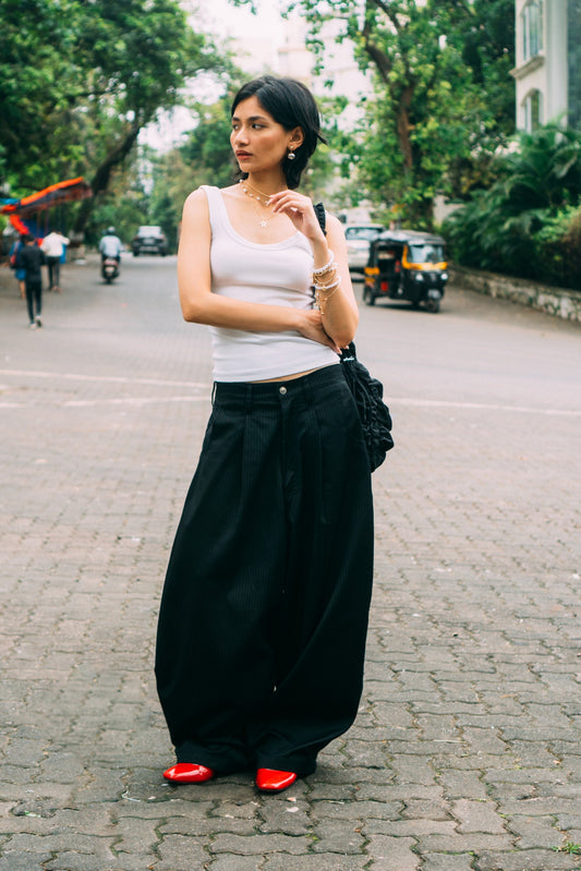 Really Wide Pants 'Black Stripes'