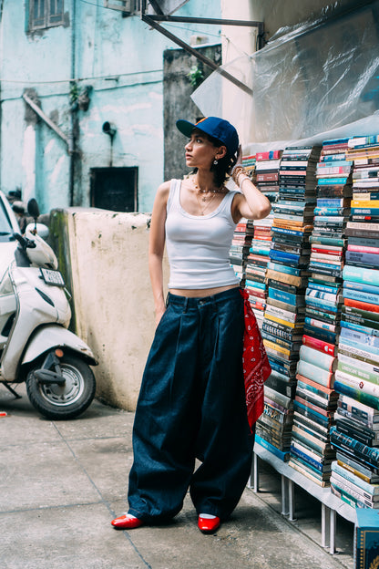 Balloon Pants 'Raw Indigo'