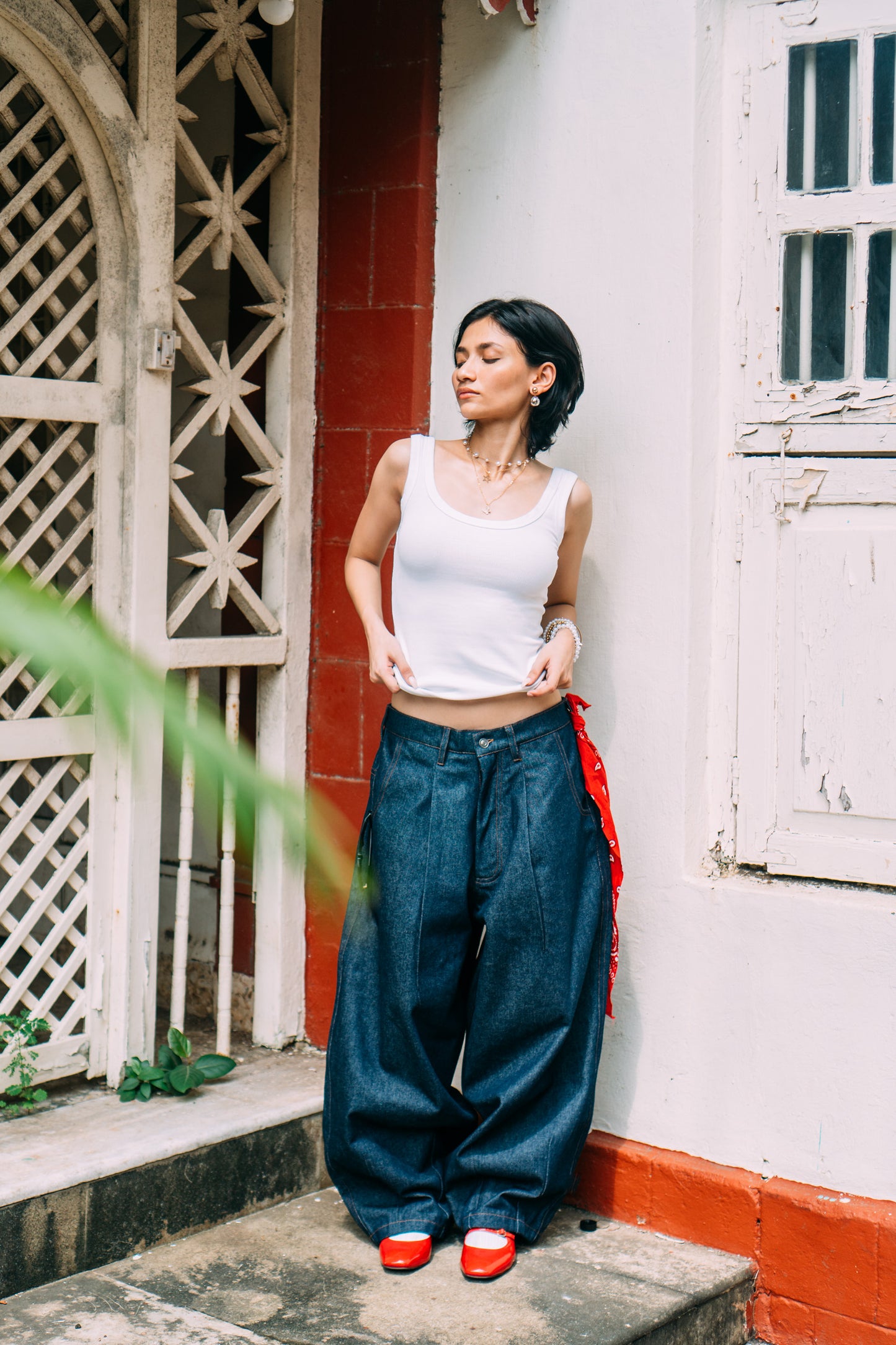 Balloon Pants 'Raw Indigo'