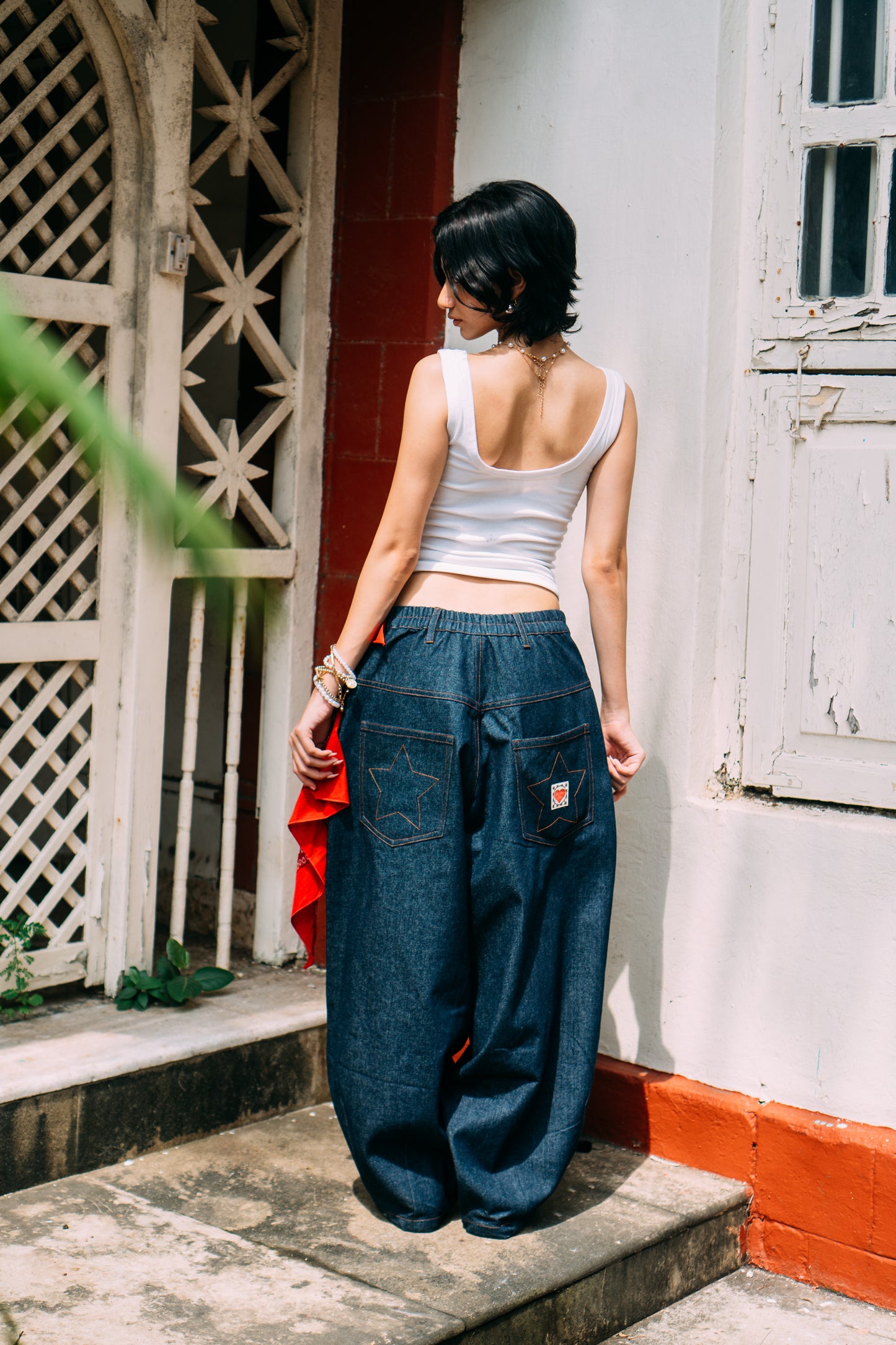 Balloon Pants 'Raw Indigo'