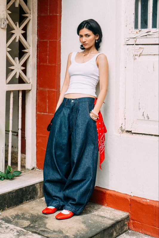 Balloon Pants 'Raw Indigo'