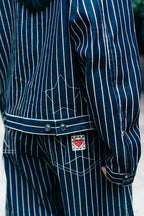 Denim Work Jacket 'Railroad Stripe'