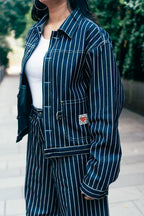 Denim Work Jacket 'Railroad Stripe'