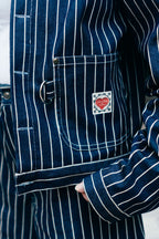 Denim Work Jacket 'Railroad Stripe'