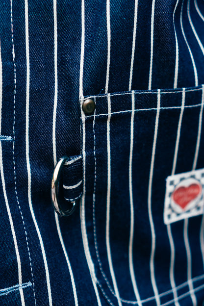 Denim Work Jacket 'Railroad Stripe'