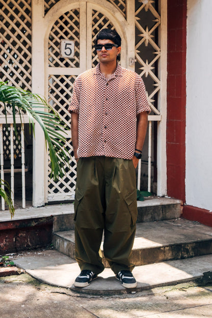 Balloon Cargo Pants 'Olive Canvas'