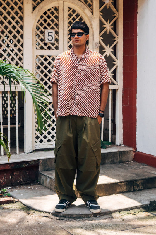 Balloon Cargo Pants 'Olive Canvas'