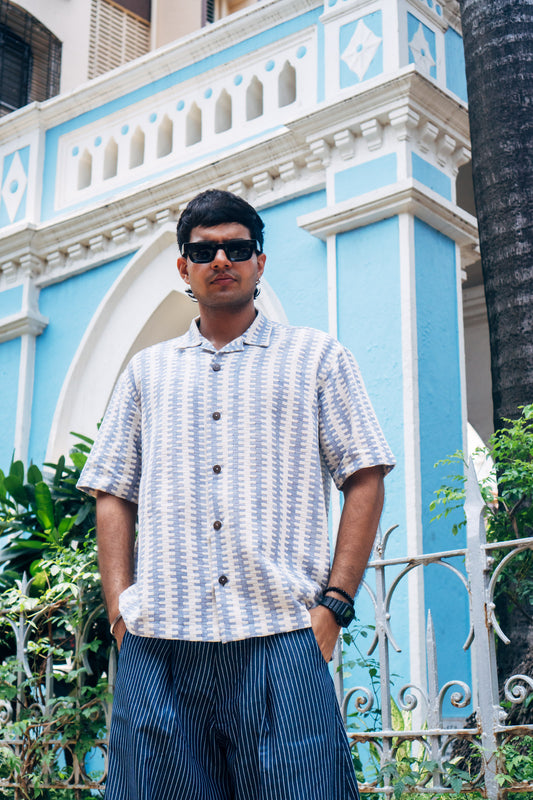 Crochet Shirt 'Light Blue'