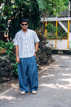 Really Wide Pants 'Blue Stripes'