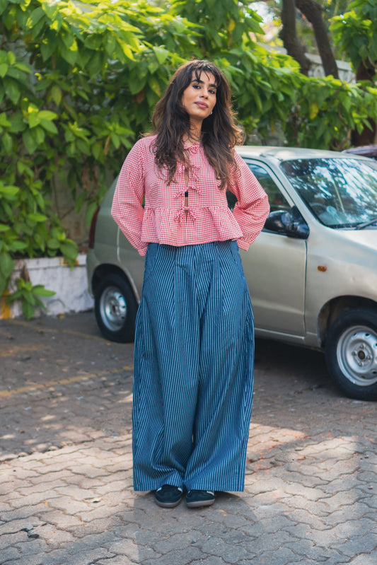 Really Wide Pants 'Blue Stripes'