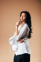 Chèrie Front Tie Top 'Snow White'