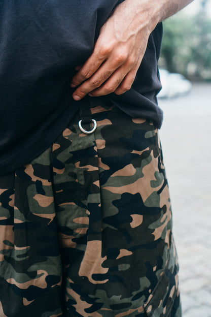 Balloon Cargo Pants 'Woodland Camo'