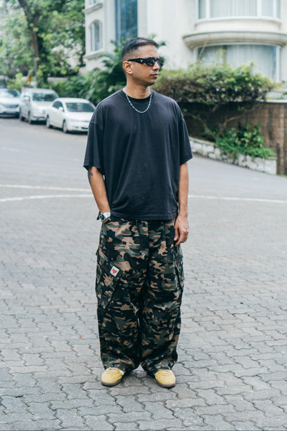 Balloon Cargo Pants 'Woodland Camo'