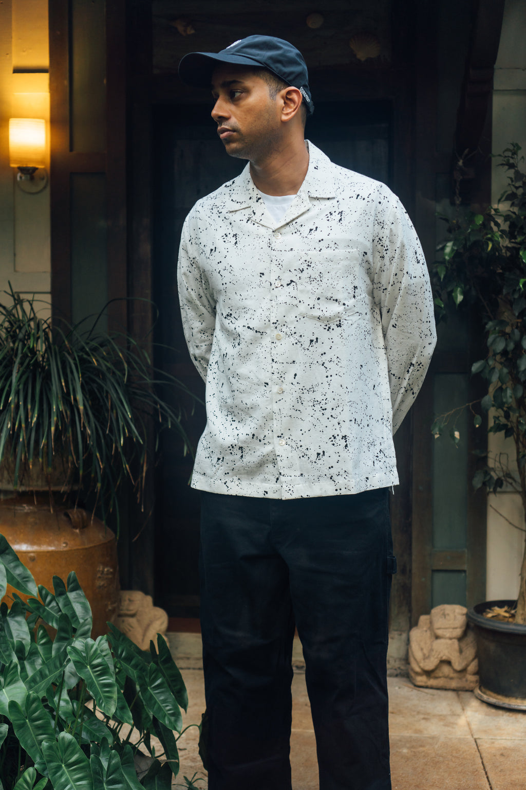 L/S Camp Shirt 'Paint Splatter Khadi'